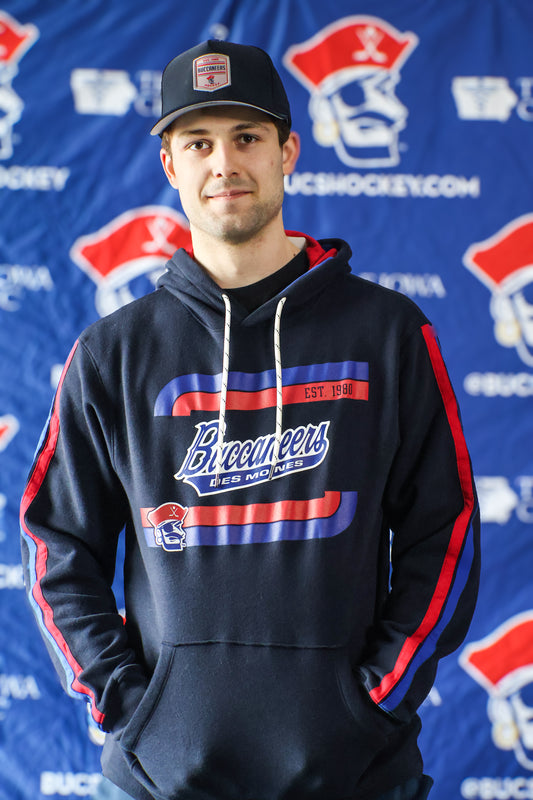 Hoodie- Black Buccaneers Des Moines