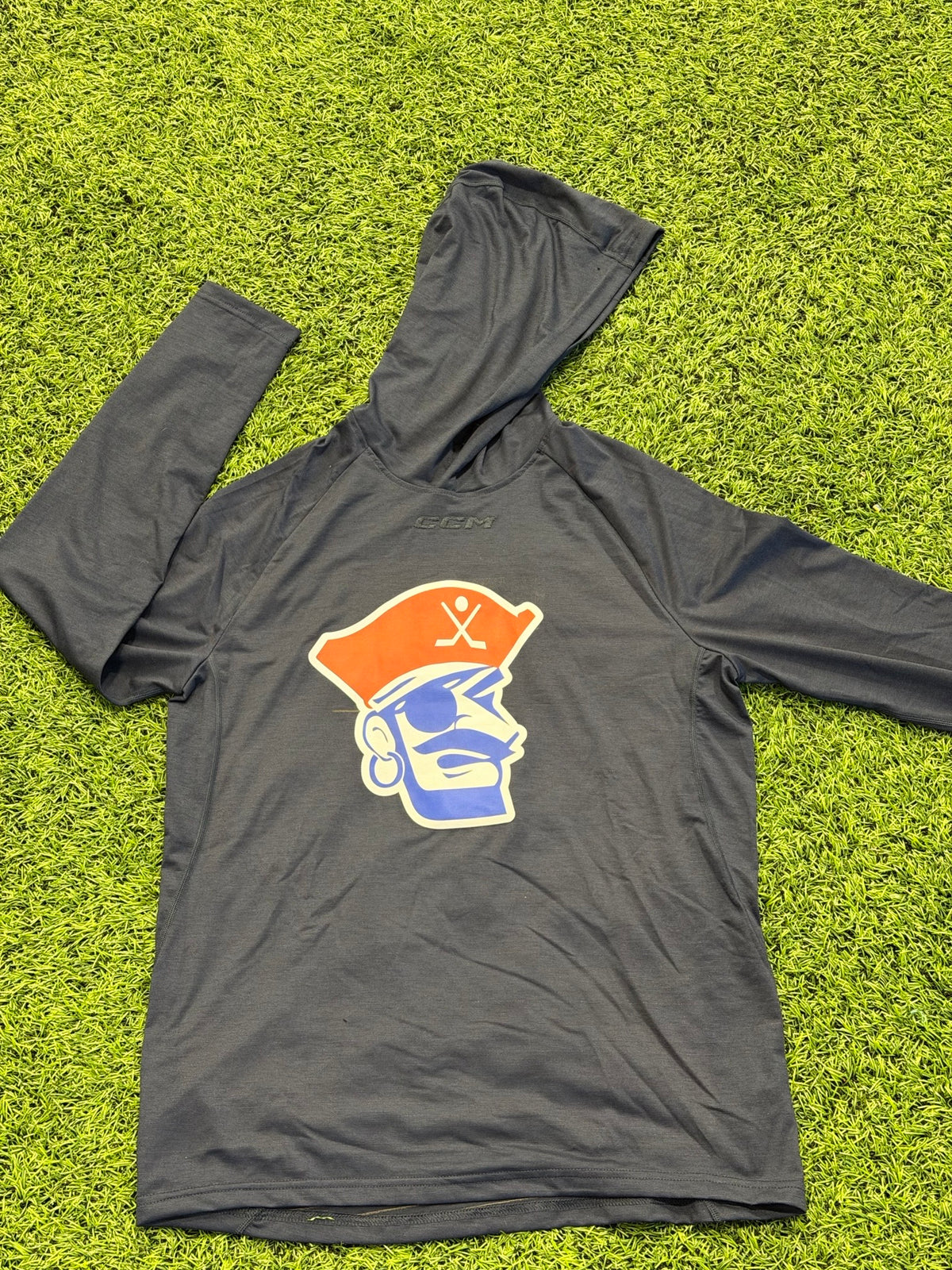 Navy CCM Hooded Long Sleeve